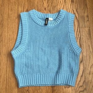 Light blue sweater vest